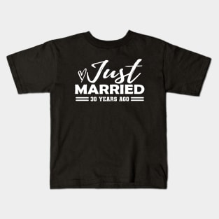 30th Wedding Anniversary - 30 years anniversary Kids T-Shirt